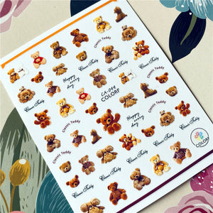 Nail Sticker - Teddy Bear - (CA-044)