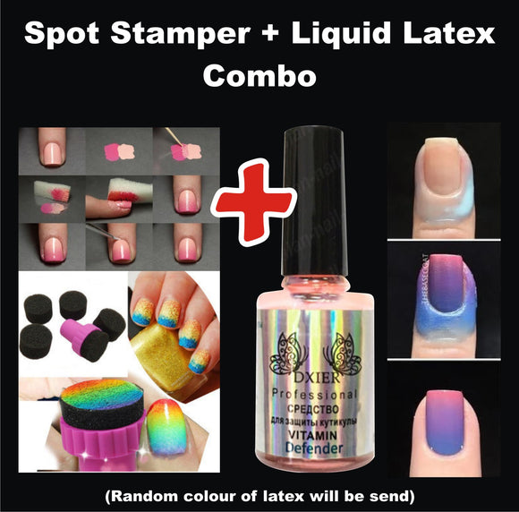 Spot Stamper + Liquid Latex - Combo