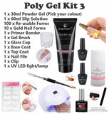 Poly Gel Kit 3 - Pick your colour & dual forms