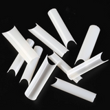 C Curve Straight - Long Nail Tips - 100pcs - Box - Natural