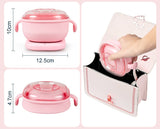 Wax Pot / Wax Boiling Bowl with Heating Pad - 400ml - Pink