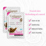 Collagen - Deep Cleansing - Snail Collagen Facial Mask - 24ml x 10