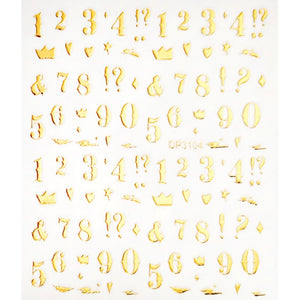 Nail Sticker - Numbers