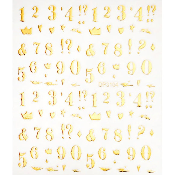 Nail Sticker - Numbers