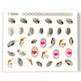 Nail Sticker - Birds And Feathers - (Z-D2667)