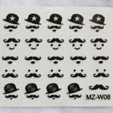 Sticker - (MZ-W08) - Moustache