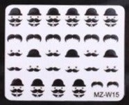 Sticker - (MZ-W15) - Moustache