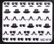 Sticker - (MZ-W16) - Moustache