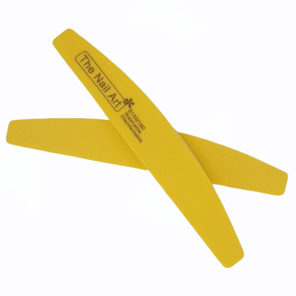 File (Buffer) - Sponge - 100/180 - Halfmoon - Yellow
