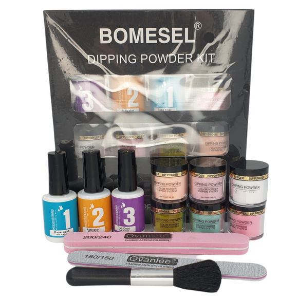 Misscheering Bomesel Dipping Powder Kit - Suit 2 - 12pcs - PLUS FREE PDF