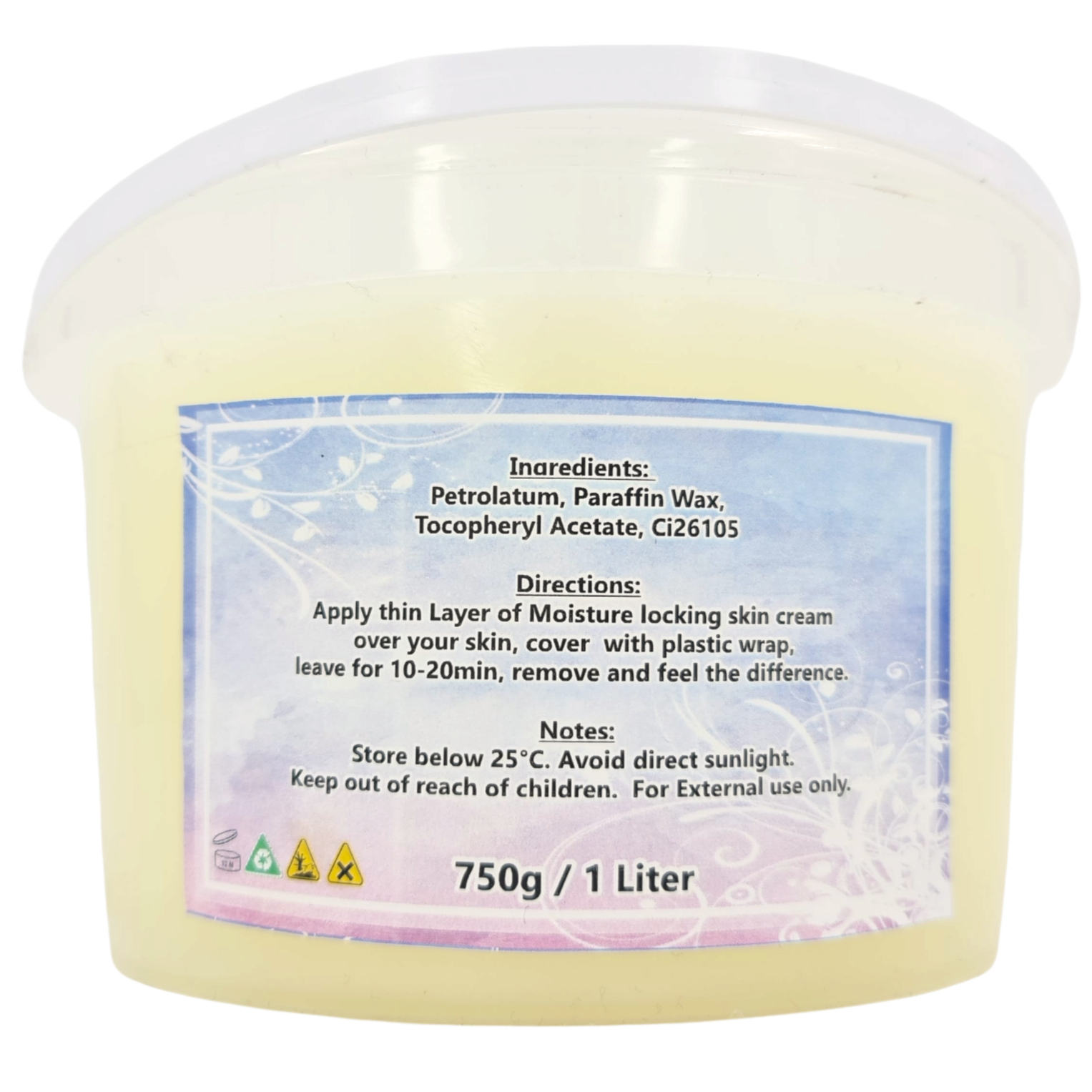 Moisture Locking Cream - Vanilla - 750g/1Liter – Madz Nail & Beauty