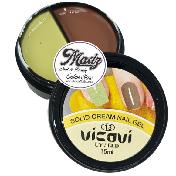 Vicovi - Solid Cream Nail UV Gel Polish - 2 in 1 - #13
