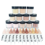 Acrylic Colour Powder - Nude Colours - 12 x 10ml