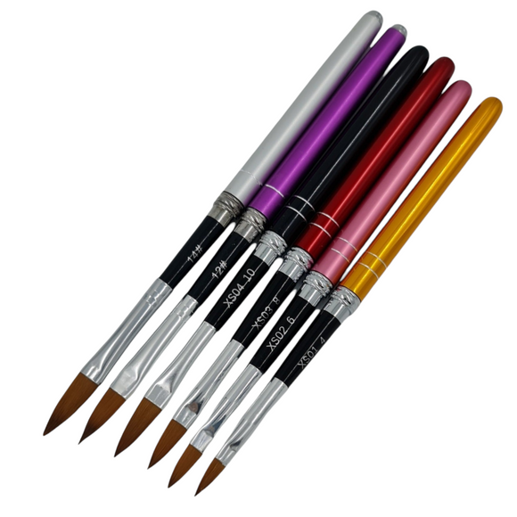 Acrylic Brush - Single - Colour Coded