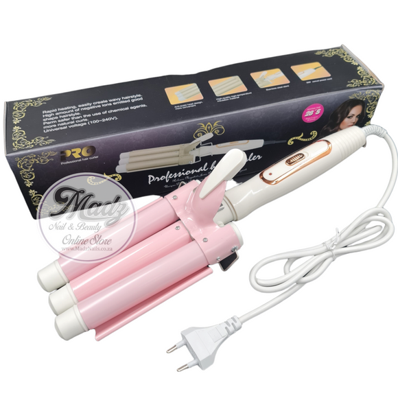 3 Barrels Professional Hair Curler - 25mm