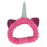 Fluffy Sequins Rainbow Unicorn Headband