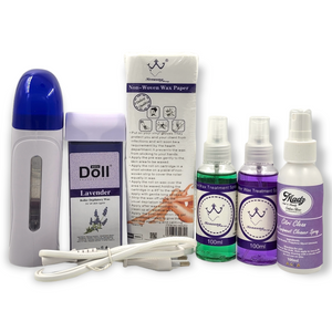 Wax Kit - Single Depilatory / Roll On Wax Heater - 6pcs