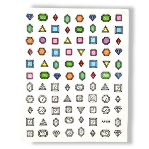 Nail Sticker - Gems - (AA-034)