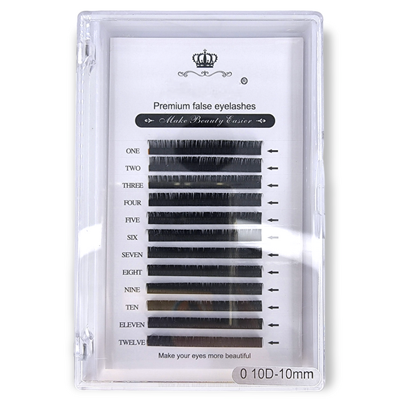Premium False Eyelashes - Individual - 0.10 D - 10mm