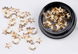 Metal Cutout Sequin - Gold Snowflake