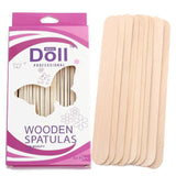 Doll - Disposable Wooden Spatula (For Waxing) - 50pcs