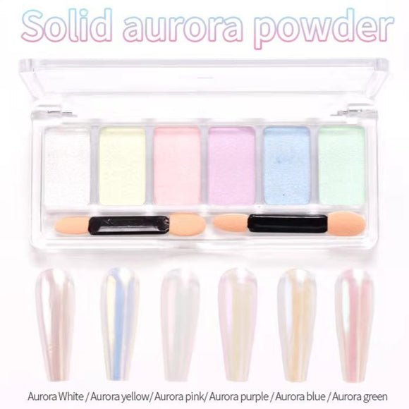 Chrome Powder - Aurora Pallet - 6 Colours