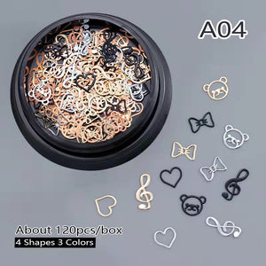 Nail Décor - Metal Cut-out Sequins - A04