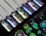 Holographic Nail Foil Transferer Paper - 8pcs