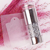 Stamper - Dual Sided with Clear and White Jelly with Rhinestone