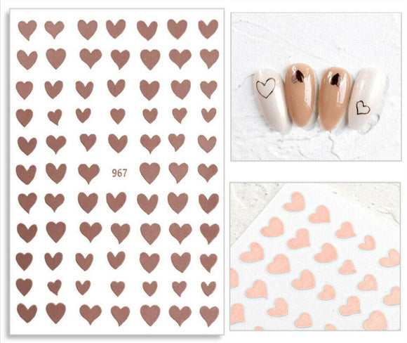 Sticker - (967) - Rose Gold Heart