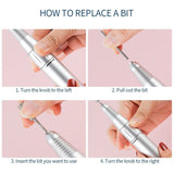 30000rpm Electric Nail File/Drill Machine (TGR-109) - Rechargeable / Cordless / Portable