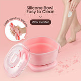 Wax Pot / Wax Boiling Bowl with Heating Pad - 400ml - Pink